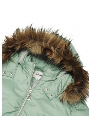 Girls Jacket Quilted Crazy Mint